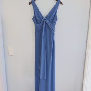 Rampage Blue Gorgette Vintage Prom Dress